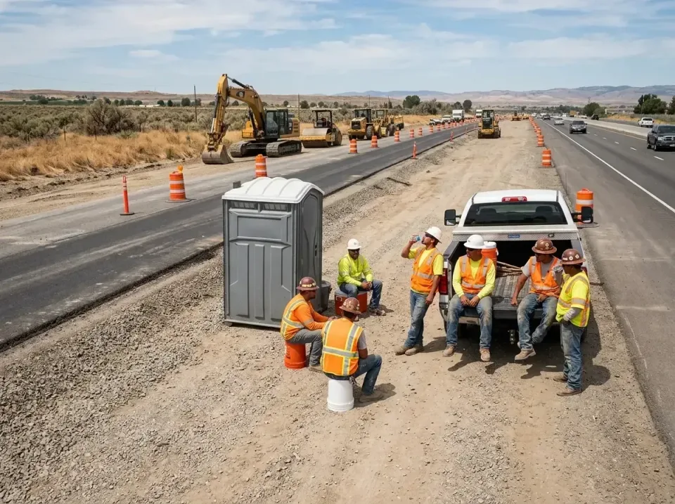 highway-road-construction-crew-007 — frequently asked questions, Porta Potty and Restroom Rentals in Pemberwick, CT